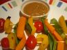 Thai-Style Veggie Kabobs With Spicy Peanut Sauce. Recipe by Starrynews