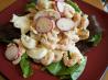German Shrimp Salad over Greens