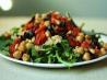 Chickpea, Artichoke Heart, and Tomato Salad With Arugula