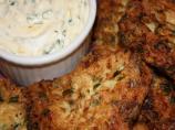 Lightly Spiced Cauliflower Fritters With Yoghurt-Chermoula Dip