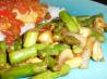 Cashew Asparagus. Recipe by Starrynews