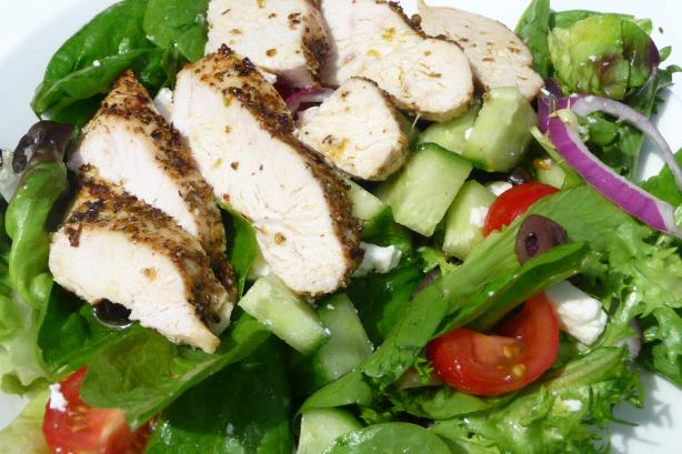 Baked Greek Chicken Salad. Photo by Tea Jenny