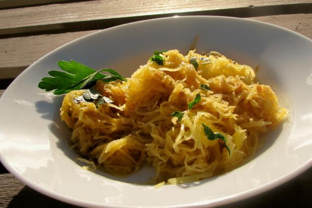 Moroccan Spiced Spaghetti Squash. Photo by lazyme