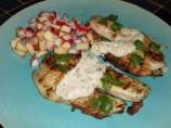 Grilled Herring W/Horseradish and Parsley Sauce