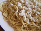 Spagetti With Brown Butter and Feta
