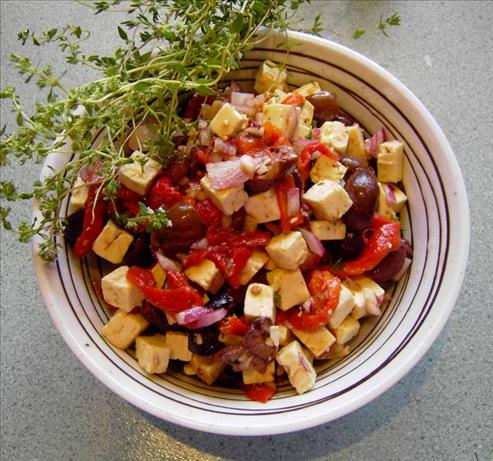 Marinated Feta with Greek Olives Appetizer. Photo by JustJanS