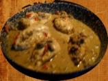 Chicken With Mushroom Curry Sauce