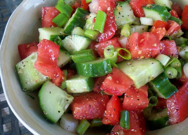 Cucumber Tomato Salad. Photo by *Parsley*
