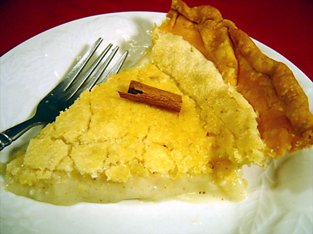 Amish Sugar Cream Pie. Photo by :(