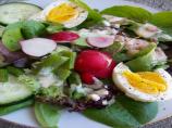 Spring Salad With Buttermilk Cream Dressing