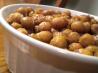 Spicy Garlic Roasted Chickpeas. Recipe by Diet It Up