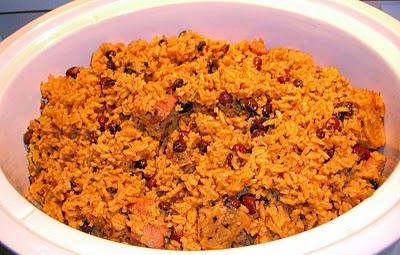 Puerto Rican Red Beans and Rice. Photo by neaglesvm