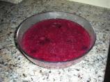 Finnish Rhubarb Berry Pudding