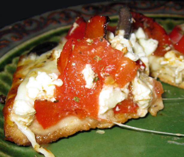 Greek Pizza. Photo by threeovens