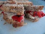 Hummus Feta Roasted Red Pepper Sammie