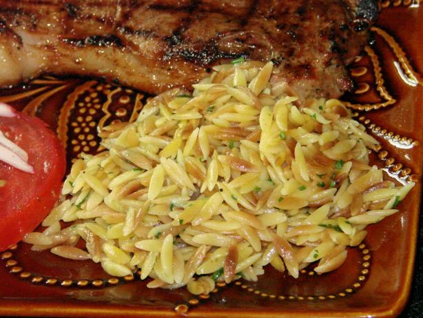 Toasted Orzo With Parsley. Photo by Boomette