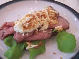 Smushi 4: Roast Beef With Remoulade, Horseradish and Fried Onion. Photo by Deantini