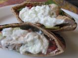 Chicken Gyros With Cucumber Salsa and Tsatsiki