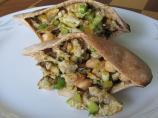 Greek Chickpea & Tuna Pitas