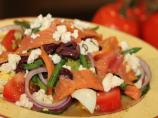Alaskan Smoked Salmon Nicoise With Crumbled Feta Cheese. Photo by Corrinne J