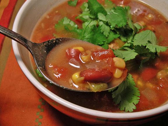 Southwest Chicken Soup. Photo by justcallmetoni