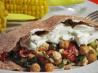 Moroccan Garbanzo Bean and Feta Pitas. Photo by Kerfuffle-Upon-Wincle