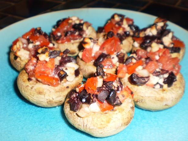 Greek Stuffed Mushrooms. Photo by breezermom