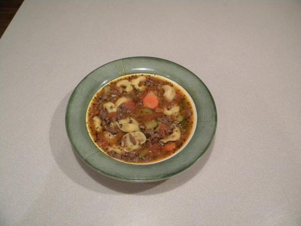 Italian Sausage and Tortellini Soup. Photo by children from A to Z