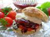 English Scones With Mixed Summer Berries and Cream