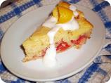 Lemon-Raspberry Cornmeal Cake. Photo by Megohm