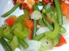 Steamed Green Beans, Celery, Red Pepper & Onions. Recipe by Bergy