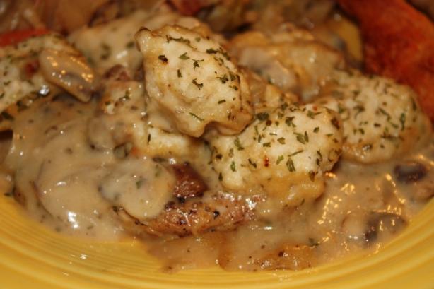 Herb Dumplings With Pork Chops. Photo by ~Nimz~