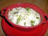 Baked Goats Cheese Scallion Mashed Potatoes. Photo by Julie B's Hive