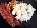 Scrambled Egg Whites W/ Shiitake Mushrooms and Turkey Bacon. Photo by cookiedog