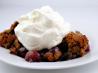 Cherry Blueberry Crumble. Recipe by Elana's Pantry