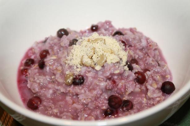 Creamy Blueberry Porridge. Photo by Pink_Diamond