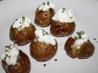 Mini Baked Potatoes With Blue Cheese. Recipe by ScrappieDoo