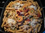 Whole Wheat Pasta With Roasted Shrimp and Cherry Tomatoes