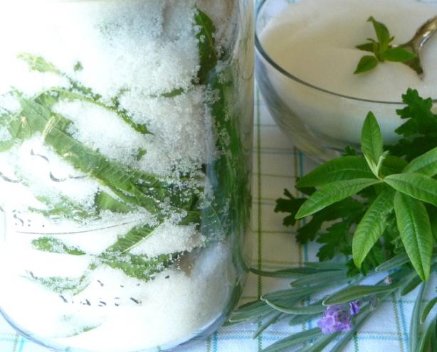 Herb Sugar. Photo by BecR