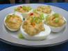 Sriracha Deviled Eggs. Recipe by gailanng