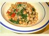 Pasta with Beans and Spinach Parmesan. Recipe by Marie