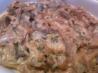 Chanterelles With Cream Atop Goat Cheese Crostinis