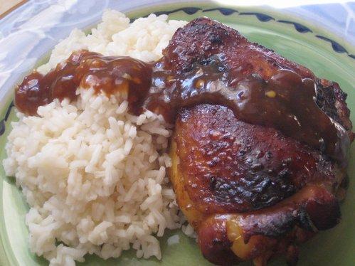 Soy-Glazed Chicken Thighs. Photo by DeeVaFoodie