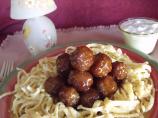 Spicy Buffalo Glazed Meatballs