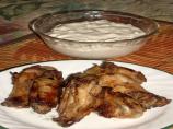 Buffalo Wings With Dairy Free Blue Cheese Dressing. Photo by Chef Joey Z.