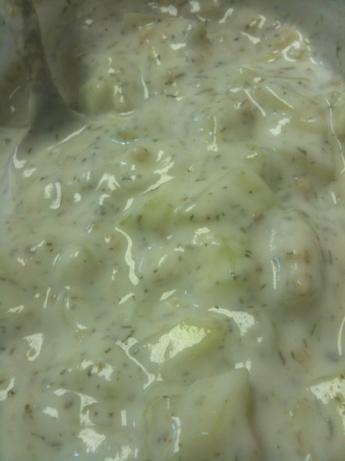 Tzatziki (Greek Cucumber-Yogurt Sauce). Photo by Greeny4444