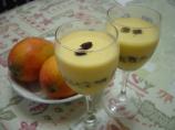 Mango Mousse With Chocolate Cake Lining