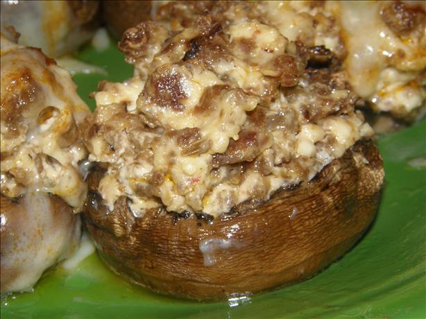 Stuffed Mushrooms With Cream Cheese & Sausage. Photo by mydesigirl