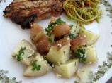 Baby red potatoes with garlic and parsley. Photo by KGCOOK