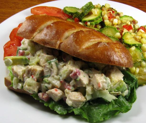 Avocado-Chicken Salad Sandwiches. Photo by dianegrapegrower
